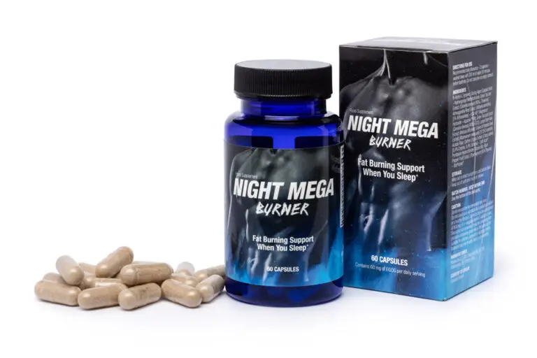 Night Mega Burner is een voedingssupplement met meerdere ingrediënten dat de vermindering van lichaamsvet 's nachts ondersteunt.